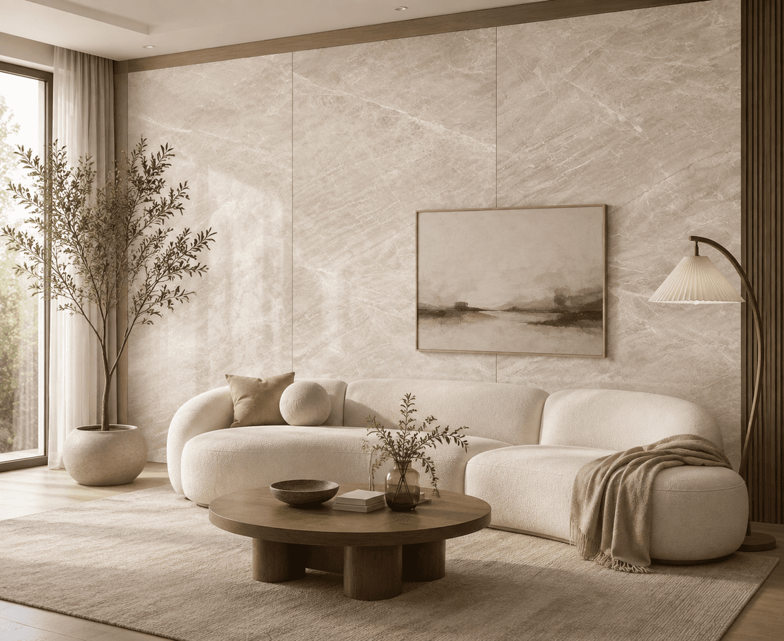 SPC wall panels in a contemporary interior
